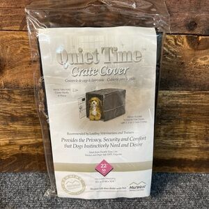 Midwest Quiet Time Dog Crate Cover Black 22L x 13W x 16H Training Pets